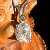 Phenakite & Moldavite Necklace Sterling #7954-Moldavite Life