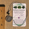 Phenakite & Moldavite Necklace Sterling #7958-Moldavite Life
