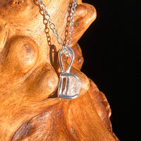 Phenakite Necklace Sterling Raw Crystal #6862-Moldavite Life
