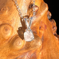 Phenakite Necklace Sterling Raw Crystal #6865-Moldavite Life