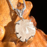 Phenakite Necklace Sterling Raw Crystal #6923-Moldavite Life