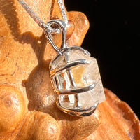 Phenakite Necklace Sterling Raw Crystal #6924-Moldavite Life