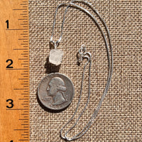 Phenakite Necklace Sterling Raw Crystal #6925-Moldavite Life