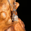 Phenakite Necklace Sterling Raw Crystal #7057-Moldavite Life