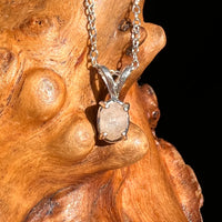 Phenakite Necklace Sterling Raw Crystal #7057-Moldavite Life