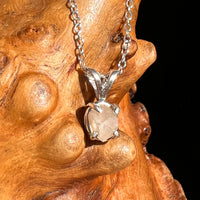 Phenakite Necklace Sterling Raw Crystal #7058-Moldavite Life