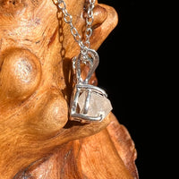 Phenakite Necklace Sterling Raw Crystal #7061-Moldavite Life