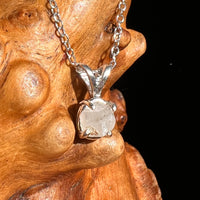 Phenakite Necklace Sterling Raw Crystal #7061-Moldavite Life