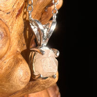 Phenakite Necklace Sterling Raw Crystal #7062-Moldavite Life