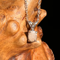 Phenakite Necklace Sterling Raw Crystal #7062-Moldavite Life