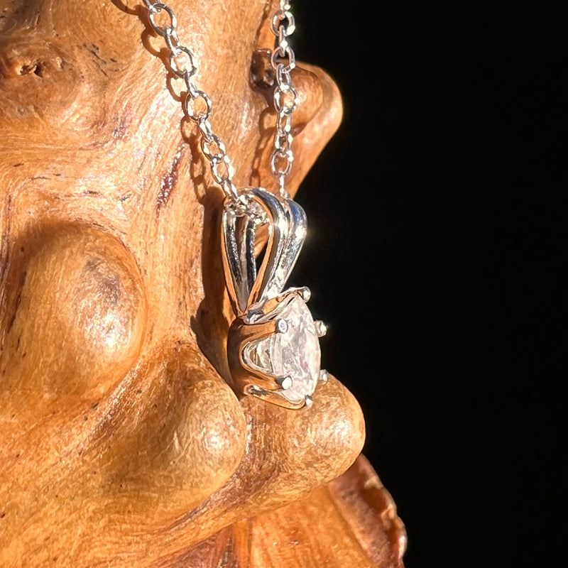 Phenakite Necklace Sterling Silver Faceted Gem #7901-Moldavite Life