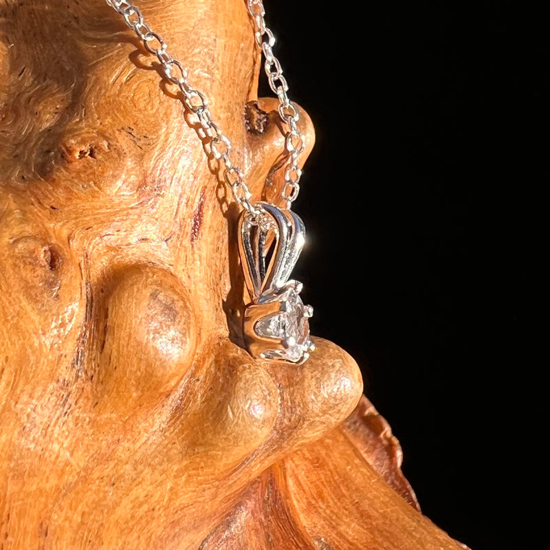 Phenakite Necklace Sterling Silver Faceted Gem #7902-Moldavite Life