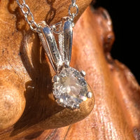 Phenakite Necklace Sterling Silver Faceted Gem #7906-Moldavite Life