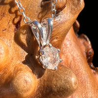 Phenakite Necklace Sterling Silver Faceted Gem #7908-Moldavite Life