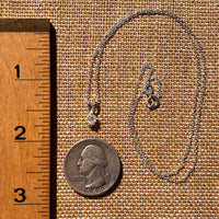 Phenakite Necklace Sterling Silver Faceted Gem #7908-Moldavite Life