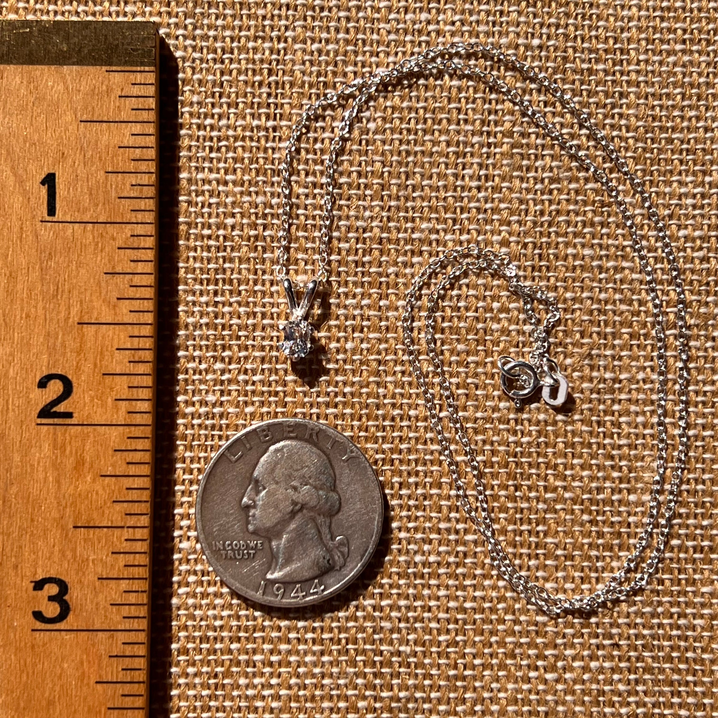 Phenakite Necklace Sterling Silver Faceted Gem #7910-Moldavite Life