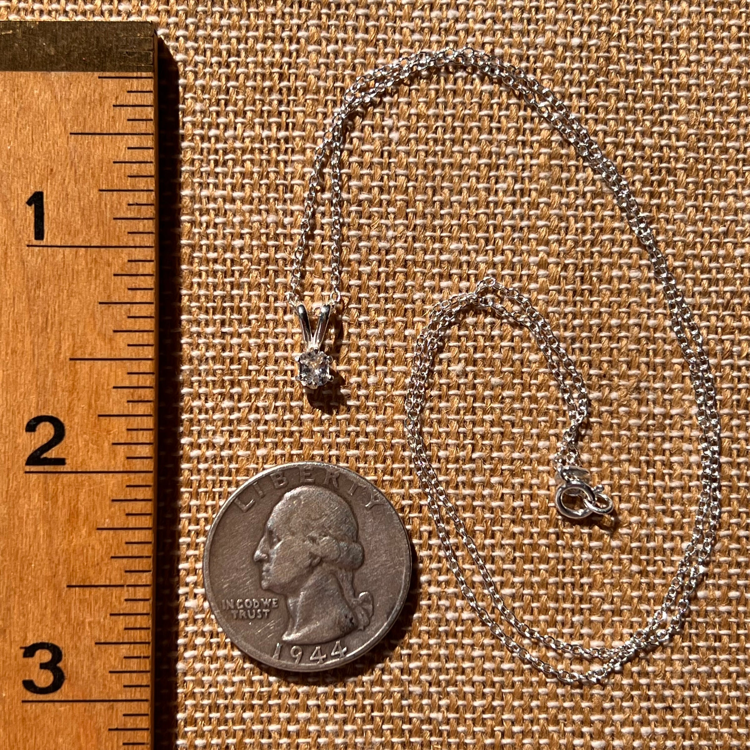 Phenakite Necklace Sterling Silver Faceted Gem #7911-Moldavite Life