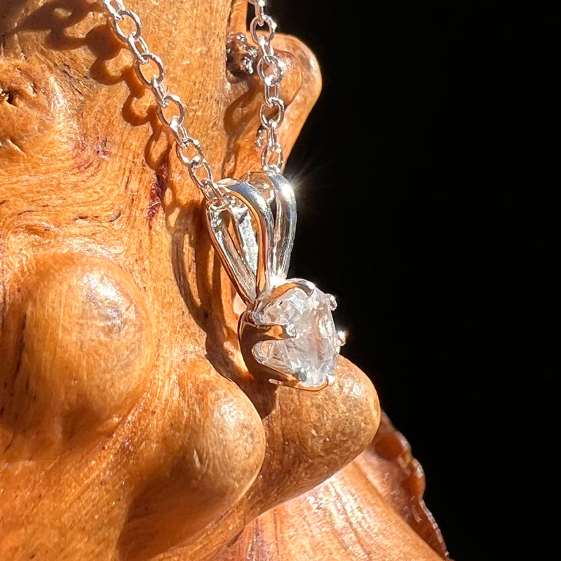 Phenakite Necklace Sterling Silver Faceted Gem #7912-Moldavite Life