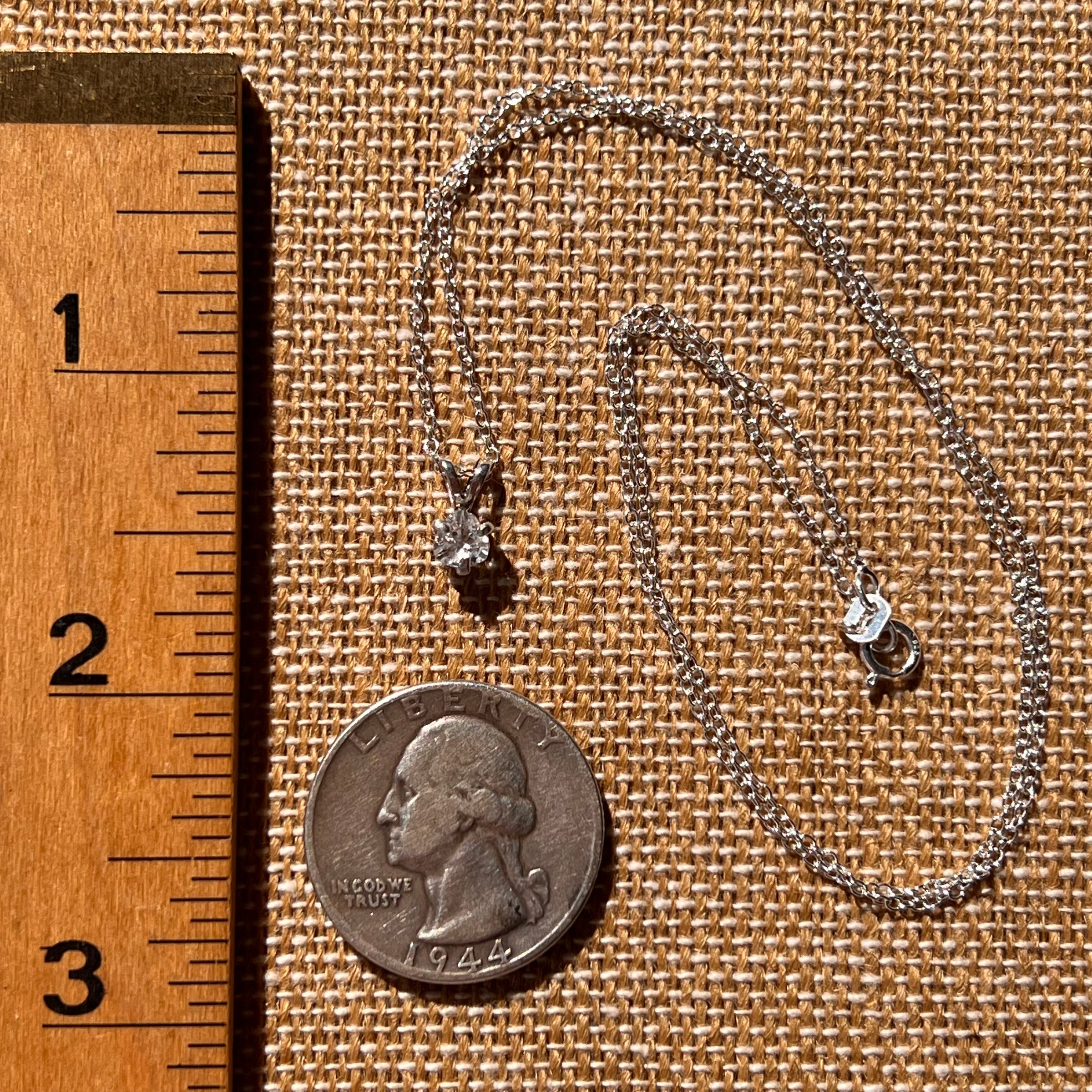 Phenakite Necklace Sterling Silver Faceted Gem #7913-Moldavite Life