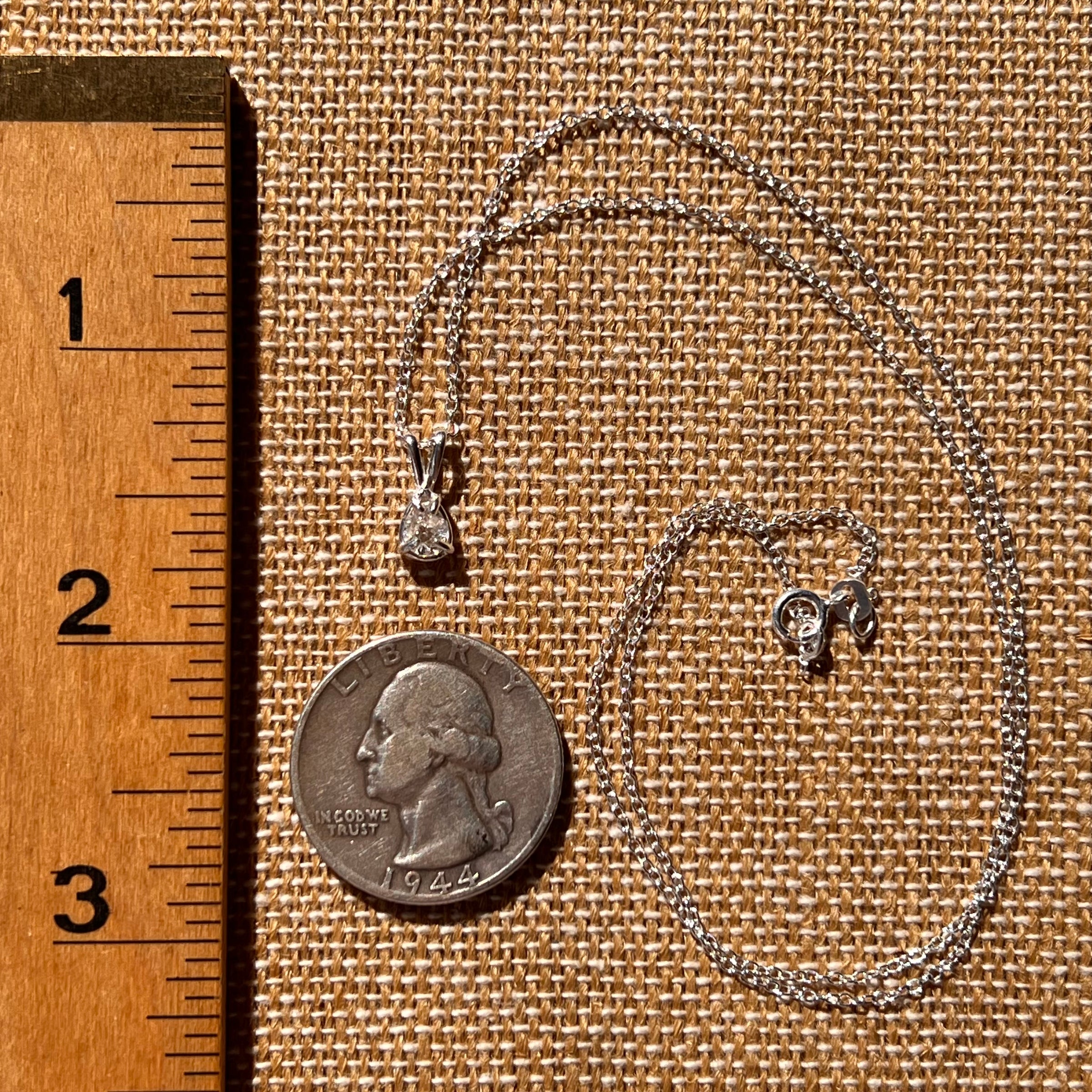 Phenakite Necklace Sterling Silver Faceted Gem #7914-Moldavite Life