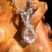 Phenakite Necklace Sterling Silver Faceted Gem #7915-Moldavite Life
