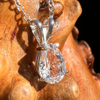 Phenakite Necklace Sterling Silver Faceted Gem #7920-Moldavite Life