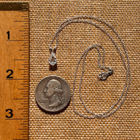 Phenakite Necklace Sterling Silver Faceted Gem #7920-Moldavite Life