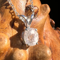 Phenakite Necklace Sterling Silver Faceted Gem #7922-Moldavite Life