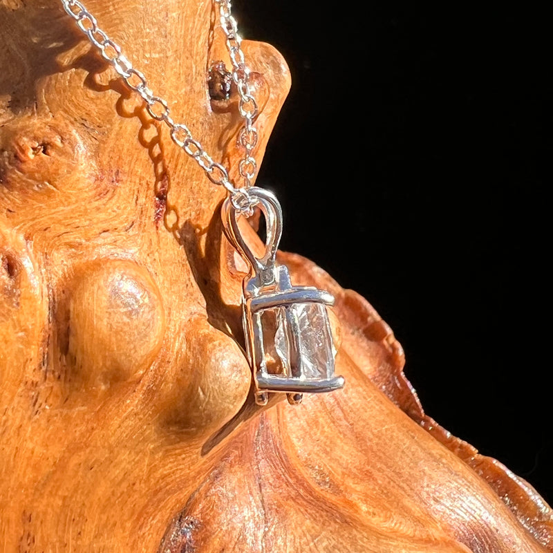 Phenakite Necklace Sterling Silver Faceted Gem #7923-Moldavite Life