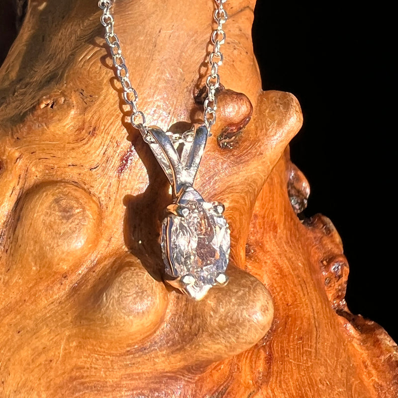 Phenakite Necklace Sterling Silver Faceted Gem #7924-Moldavite Life