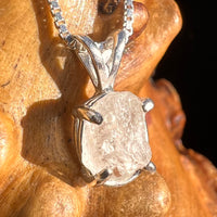 Phenakite Pendant Sterling Raw Crystal #6900-Moldavite Life