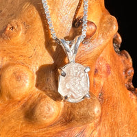 Phenakite Pendant Sterling Raw Crystal #6900-Moldavite Life