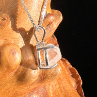 Phenakite Pendant Sterling Raw Crystal #6902-Moldavite Life