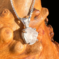 Phenakite Pendant Sterling Raw Crystal #6902-Moldavite Life