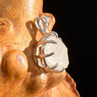 Phenakite Pendant Sterling Raw Crystal #6919-Moldavite Life