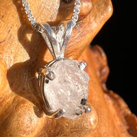 Phenakite Pendant Sterling Raw Crystal #6944-Moldavite Life