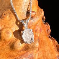 Phenakite Pendant Sterling Raw Crystal #6944-Moldavite Life