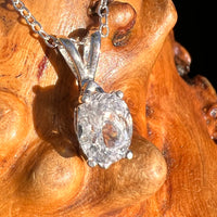 Phenakite Pendant Sterling Silver Faceted Gem #7925-Moldavite Life