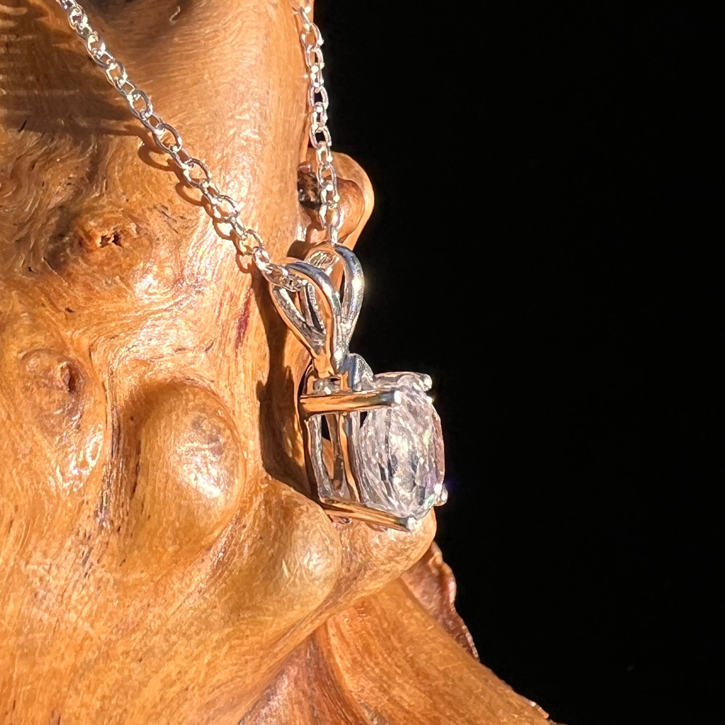 Phenakite Pendant Sterling Silver Faceted Gem #7925-Moldavite Life