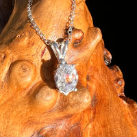 Phenakite Pendant Sterling Silver Faceted Gem #7925-Moldavite Life