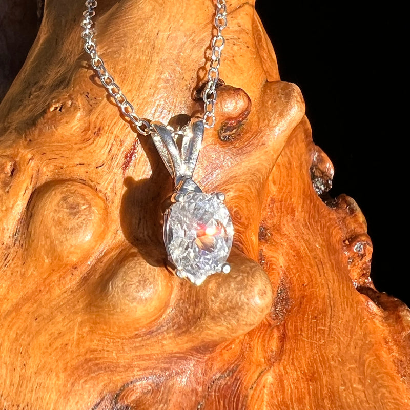 Phenakite Pendant Sterling Silver Faceted Gem #7925-Moldavite Life