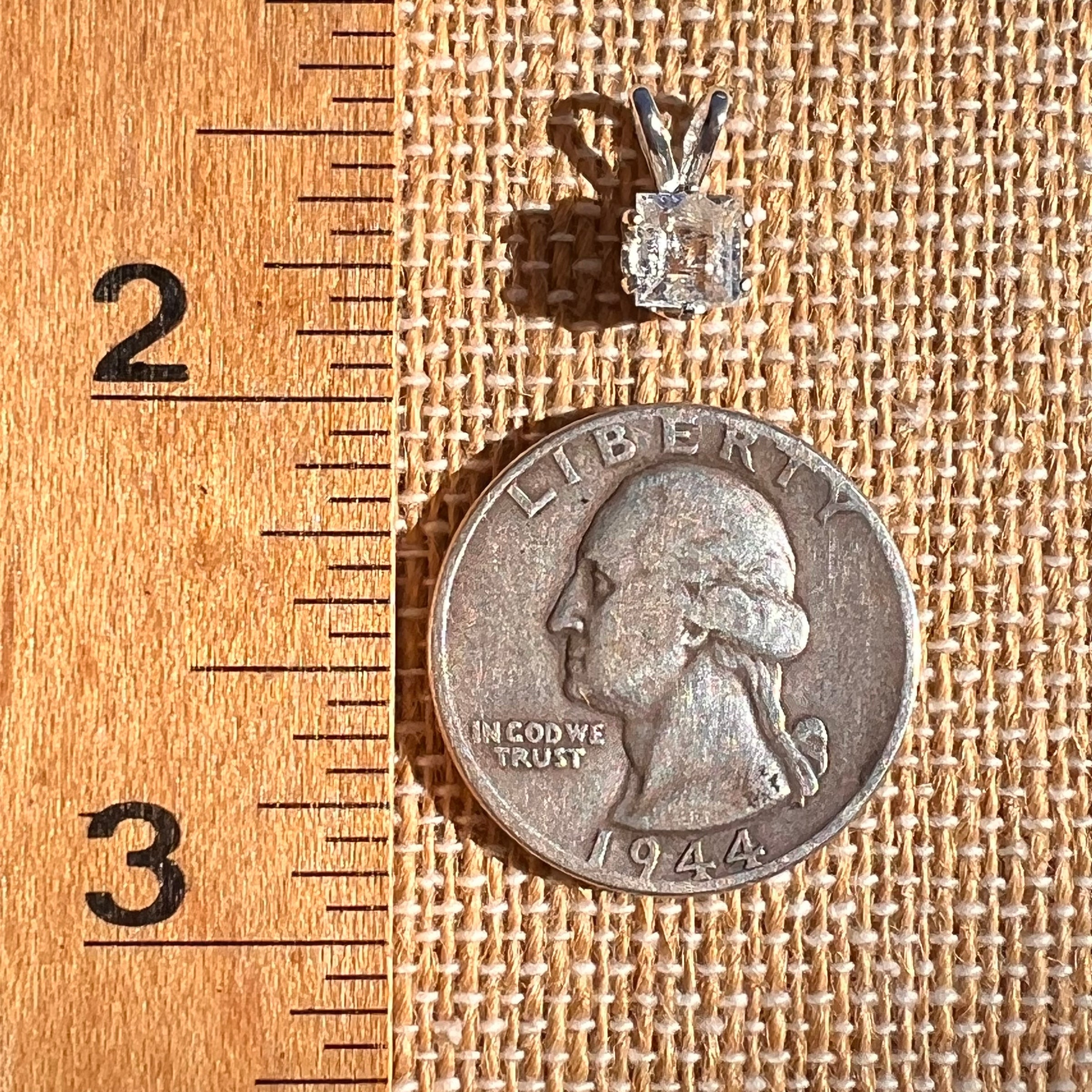 Phenakite Pendant Sterling Silver Faceted Gem #7926-Moldavite Life