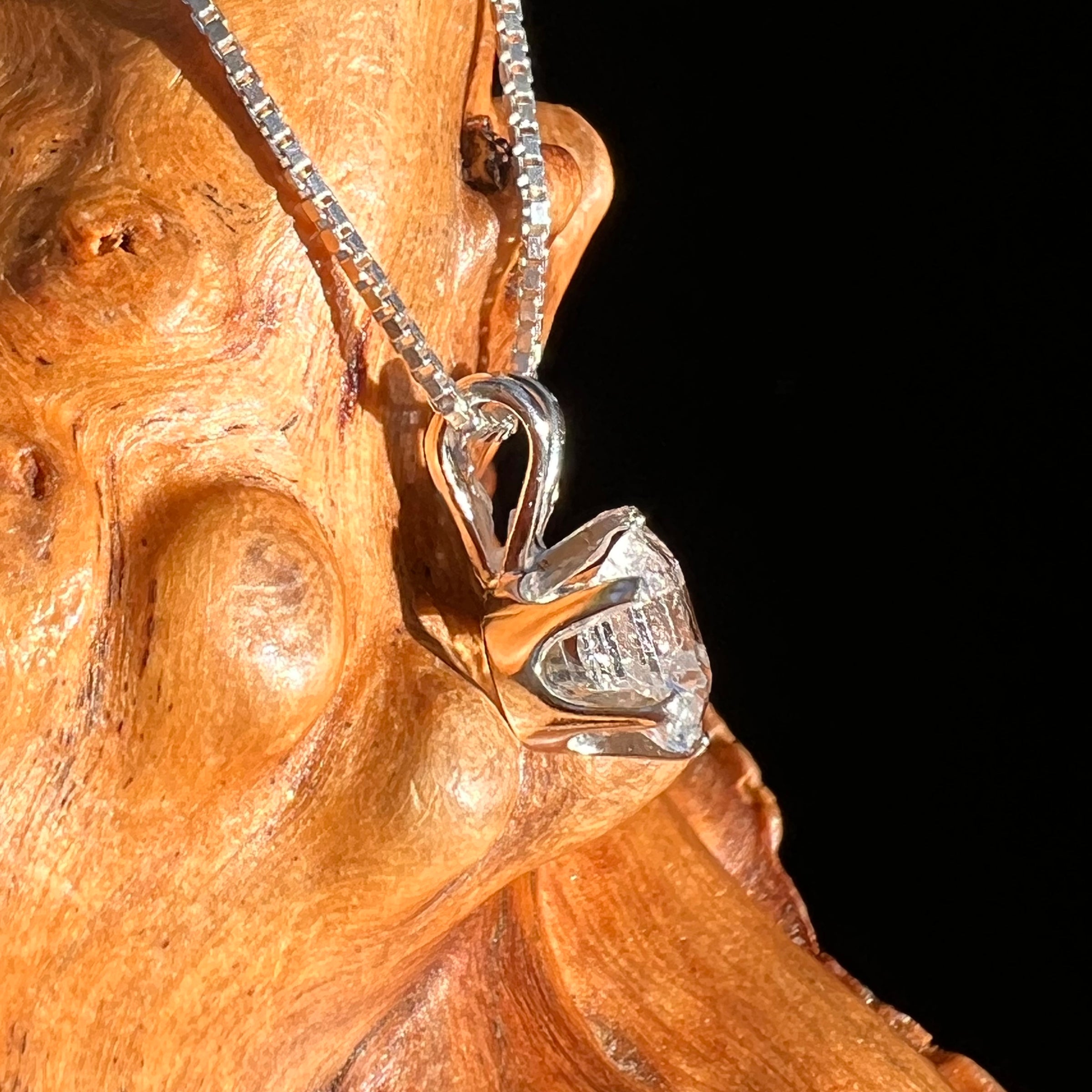 Phenakite Pendant Sterling Silver Faceted Gem #7928-Moldavite Life