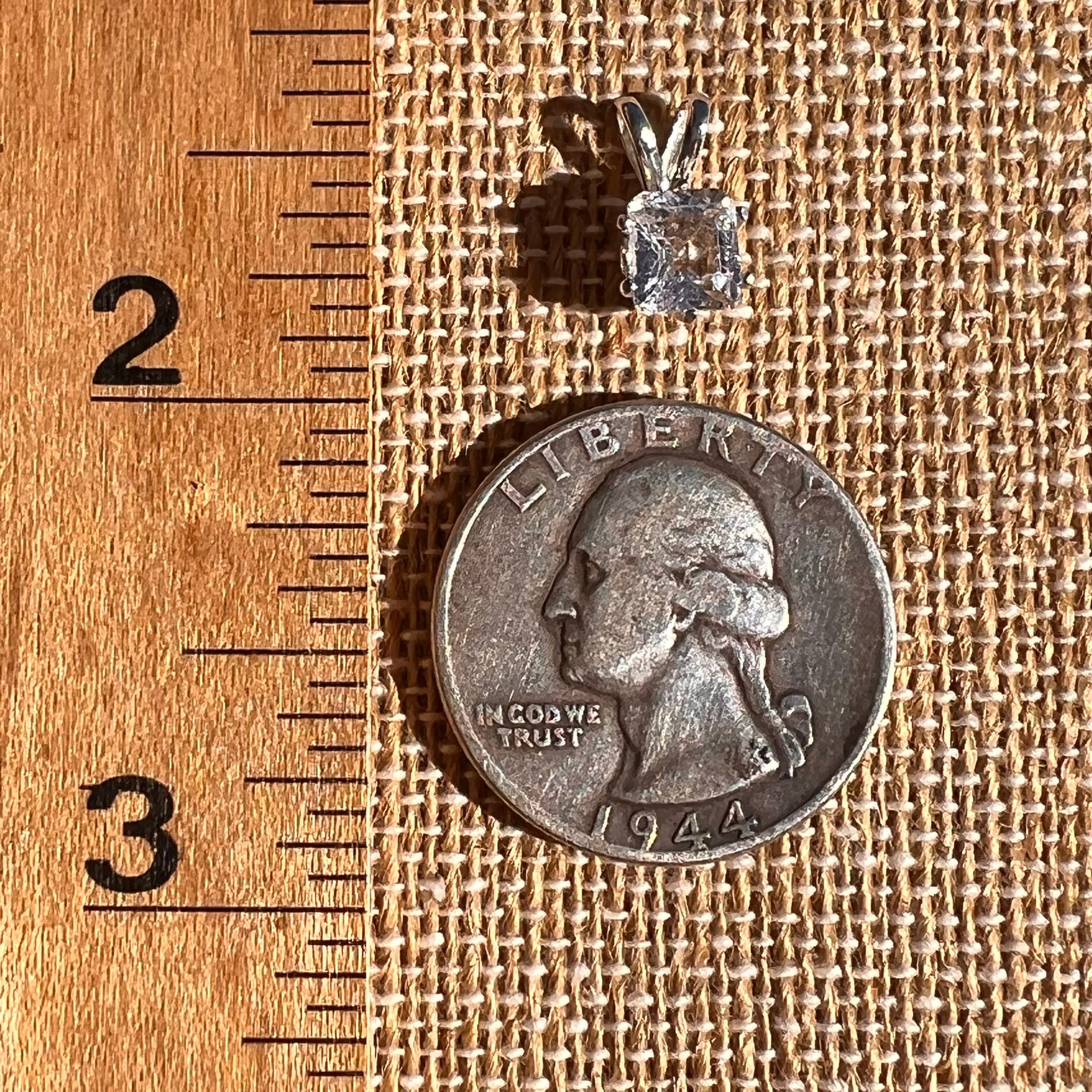 Phenakite Pendant Sterling Silver Faceted Gem #7928-Moldavite Life