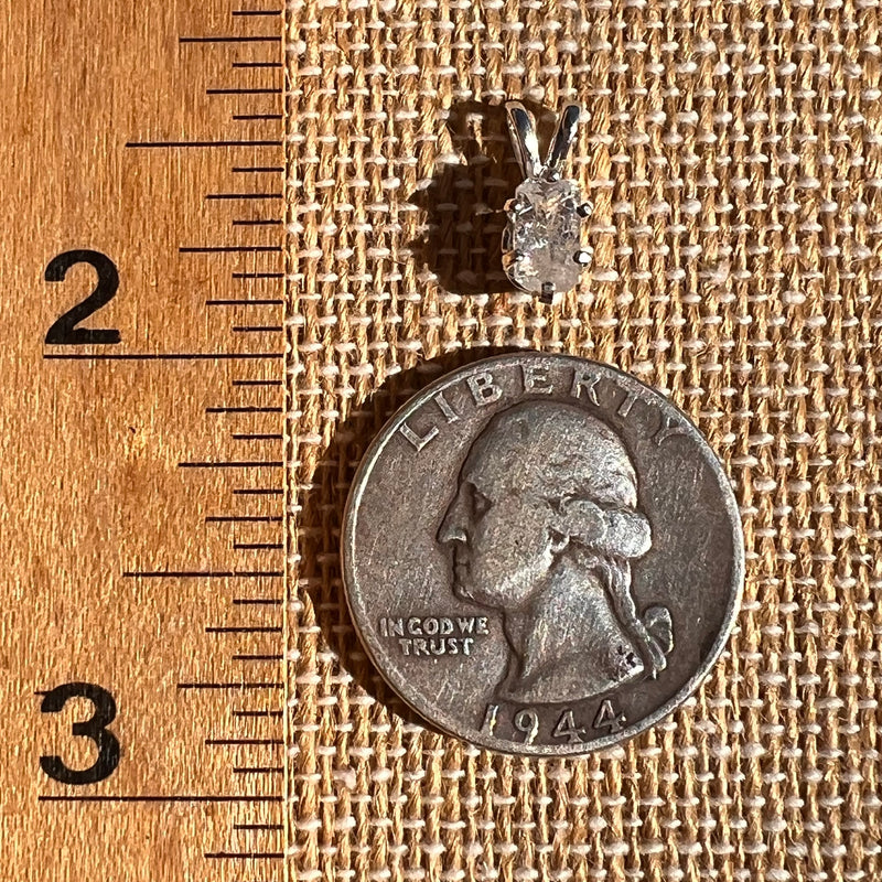 Phenakite Pendant Sterling Silver Faceted Gem #7929-Moldavite Life