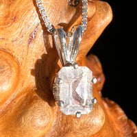 Phenakite Pendant Sterling Silver Faceted Gem #7931-Moldavite Life