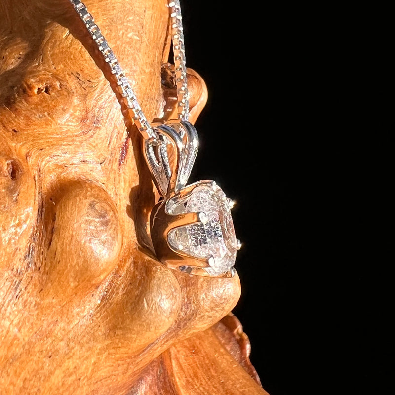 Phenakite Pendant Sterling Silver Faceted Gem #7932-Moldavite Life