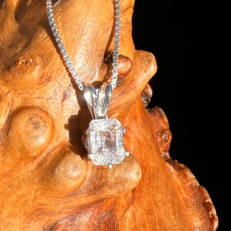 Phenakite Pendant Sterling Silver Faceted Gem #7932-Moldavite Life