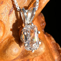 Phenakite Pendant Sterling Silver Faceted Gem #7937-Moldavite Life