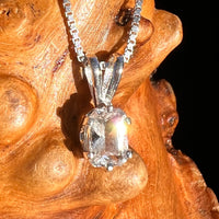 Phenakite Pendant Sterling Silver Faceted Gem #7939-Moldavite Life